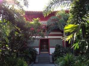 Jardin sur le toit du temple