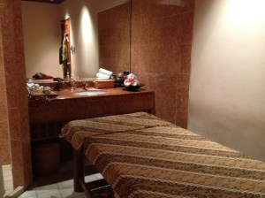 Salle cosy pour le massage