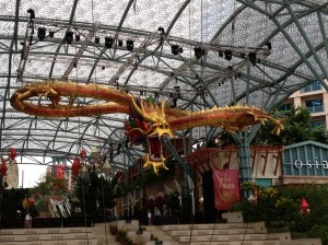 Dragon de Noël à Sentosa Resort