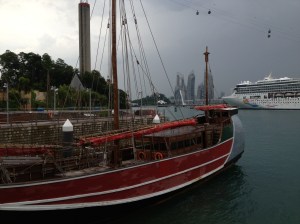 Sur les bords de Sentosa