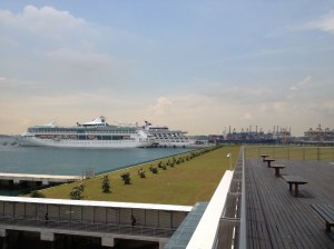 Vue depuis South Pier Terminal