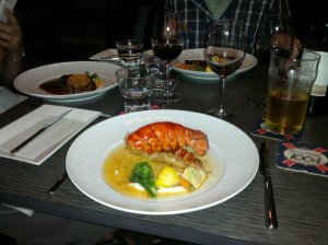 Délicieux souper au Saphire !