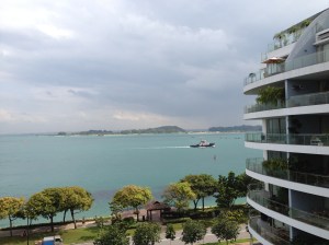Vue de la terrasse de nos amis