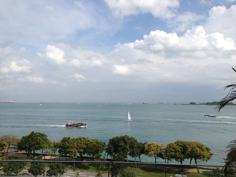 Vue de la terrasse de nos amis